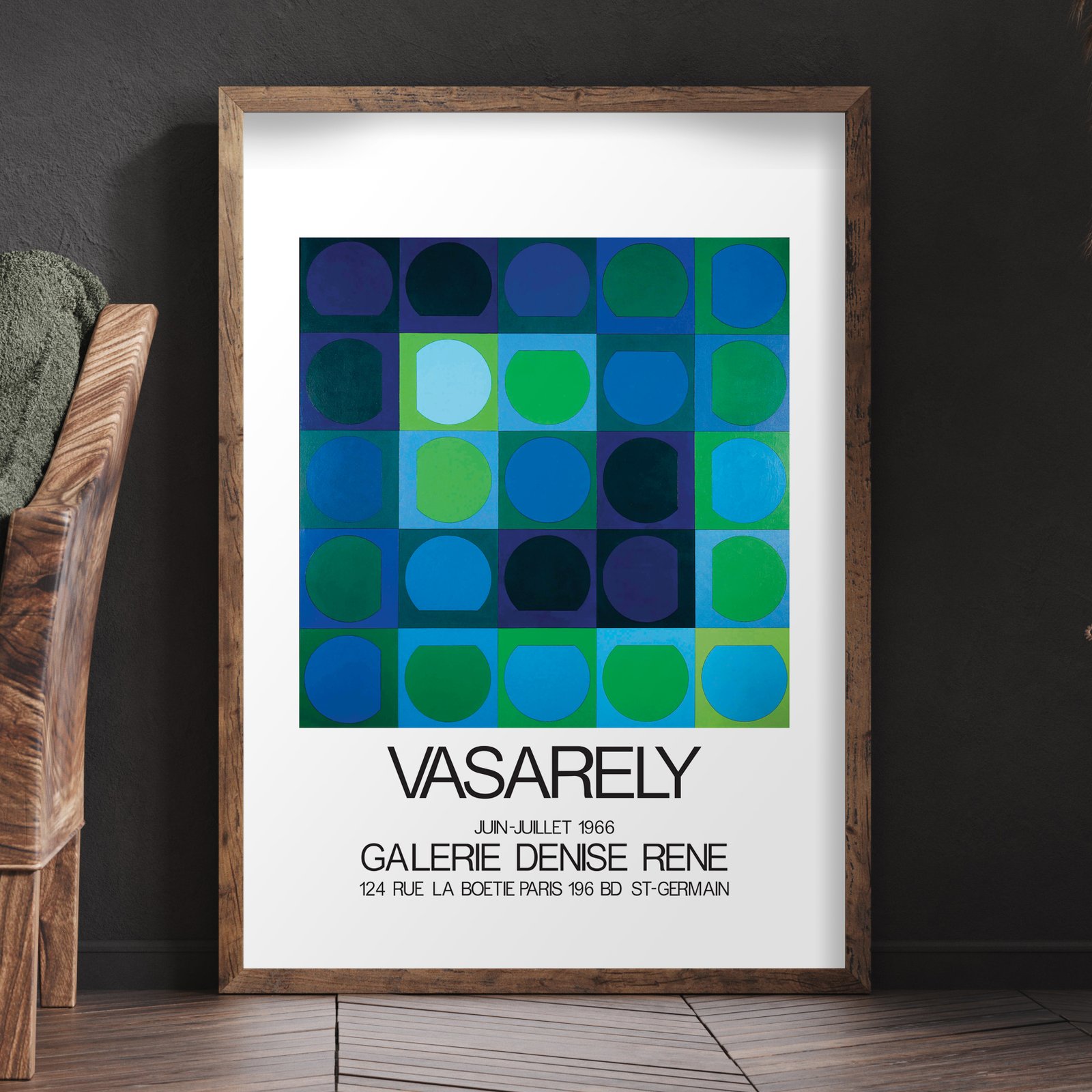 Victor Vasarely | Galerie Denise Rene | 1966 | Exhibition Poster